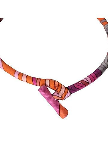 Hermès HERMES Petit h Bride de Soie Multicolor Silk Choker Necklace for Women (view 1)