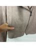 Carmen Marc Valvo Tan Burgundy Jacket Size S - photo 6