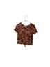 Madewell Floral Brown Pink White Short Sleeve Blouse Size XS - photo 1
