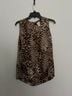 Chico's Animal Print Brown Black Sleeveless Blouse Size S - photo 3