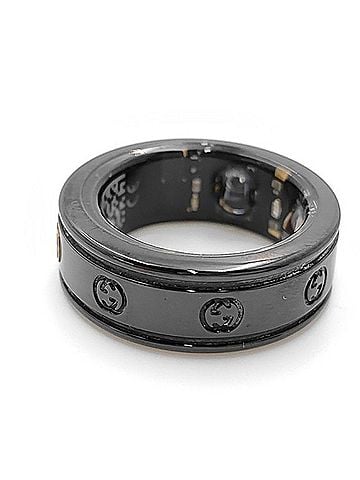 Gucci GUCCI Ring OURA Interlocking G LE1 Black Titanium Women's (view 2)