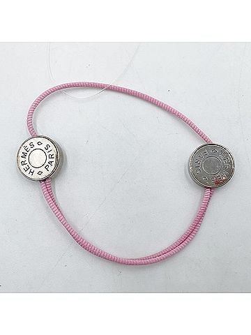 Hermès HERMES Bracelet, Sellier Cord Pink, Women's (view 1)