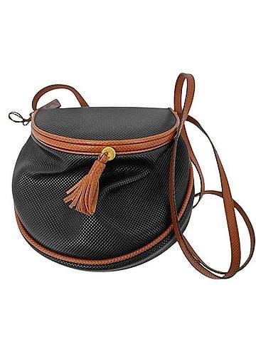 Bottega Veneta BOTTEGA VENETA Shoulder Bag Marco Polo Black Brown PVC Leather Women's (view 1)