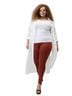 Torrid Solid Brown Leggings Size 3X - photo 1