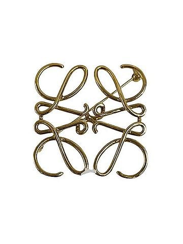 Loewe LOEWE Anagram Brooch 111 25 020 Gold Metal Women's (view 1)