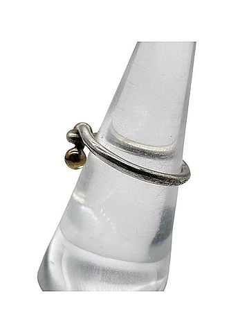 Tiffany & Co. Tiffany &amp; Co. Double Eye Ring, Silver and Gold, SV925 750, Women's Ring (view 2)