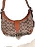 Coach Print Brown Tan Leather Shoulder Bag One size - photo 2
