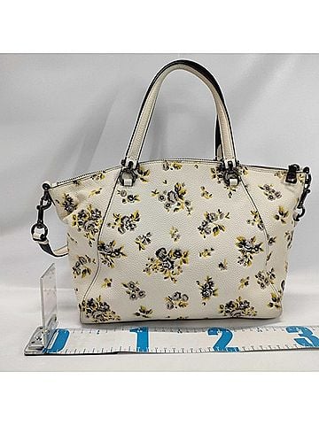 Coach COACH Handbag 87109 White Yellow Black Leather Women's Shoulder Bag (view 2)