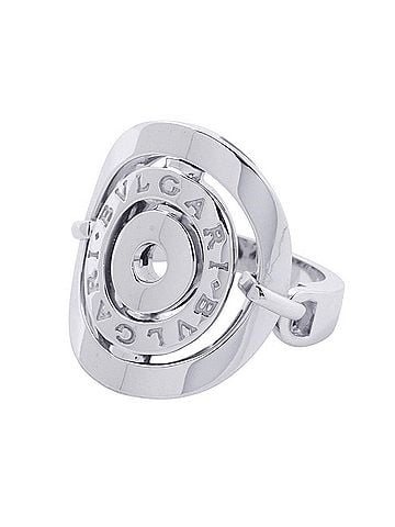 Bvlgari BVLGARI Astrale Cerchi Ring, 18KWG White Gold, Ring Size Approx. 1, (view 1)