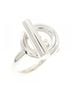 Hermès 100% Sterling Silver Multi Color Hermes Hermès Croisette Ring One size - photo 1