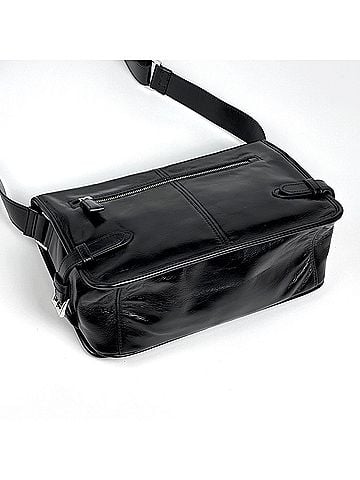 Prada Prada PRADA Shoulder Bag Logo Plate Leather Nero (Black) 2VD073 Women's (view 2)