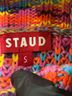 STAUD 100% Polyester Color Block Orange Staud Pullover Sweater Size S - photo 6