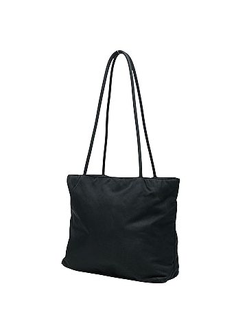 Prada Prada Triangle Logo Plate Tote Bag Shoulder Black Nylon Women's PRADA (view 2)