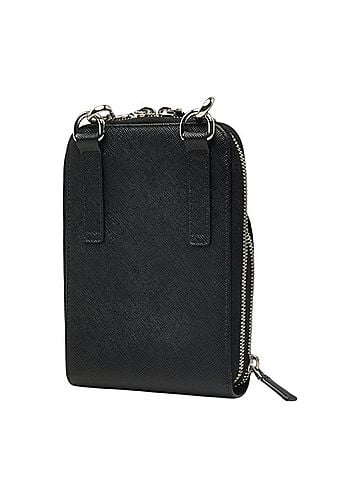 Prada Prada Triangle Logo Plate Crossbody Shoulder Bag Smartphone 2ZH126 Black Saffiano Leather Women's PRADA (view 2)