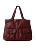 HOBO 100% Leather Solid Burgundy Brown Shoulder Bag One size - photo 1