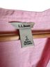 L.L.Bean 100% Linen Pink Long Sleeve Blouse Size S - photo 3