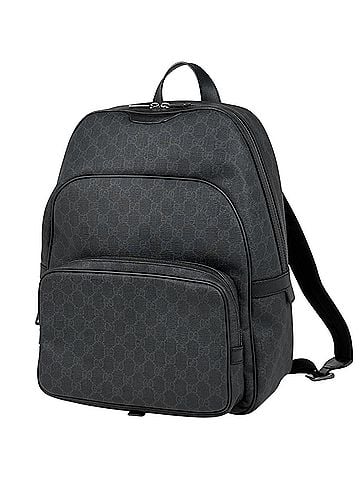 Gucci Gucci GUCCI Backpack GG Pattern Coated Canvas Black 322069 Women's (view 1)