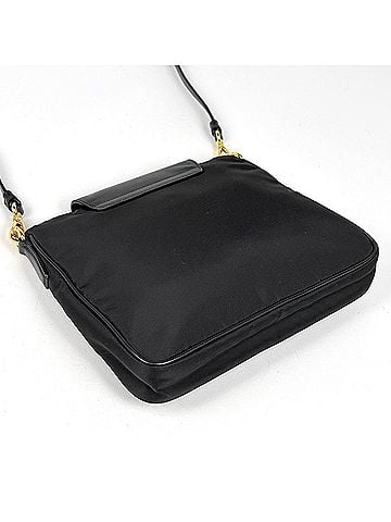 Prada Prada PRADA Shoulder Bag Logo Plate Nylon Nero (Black) BT0933 Women's (view 2)