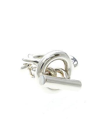 Hermès Hermes Croisette Ring Silver 925 Fashion No Stone Band Ring Silver (view 1)