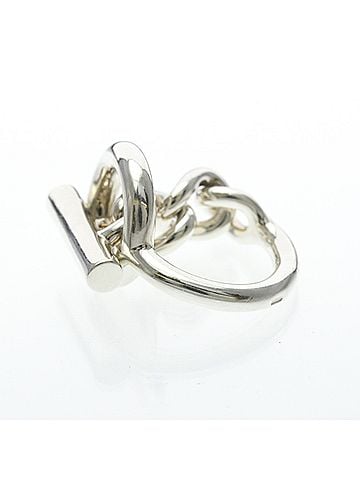 Hermès Hermes Croisette Ring Silver 925 Fashion No Stone Band Ring Silver (view 2)