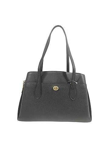 Coach COACH Laura Carryall Handbag 89486 Black Leather Suede Women's Tote Bag Turnlock (view 1)