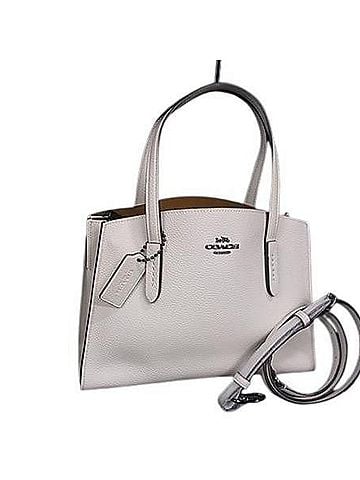 Coach COACH Charlie Carryall 28 Tote Bag (29529) - Chalk Leather Women's Shoulder (view 1)