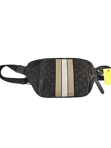 Coach COACH Body Bag, Signature Thompson C5386, Black Canvas Leather, Men's (view 1)