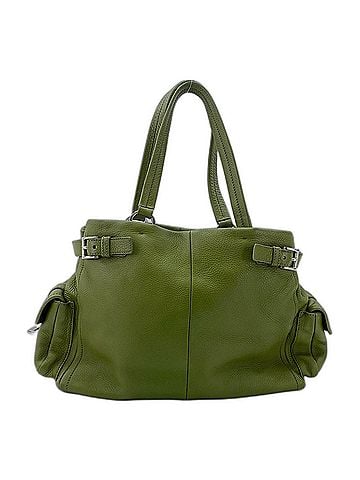 Prada PRADA Vitello Daino Handbag, Green (view 2)