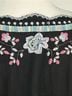 Johnny Was 100% Cupramonium Floral Black Pink Short Sleeve Blouse Size XL - photo 10