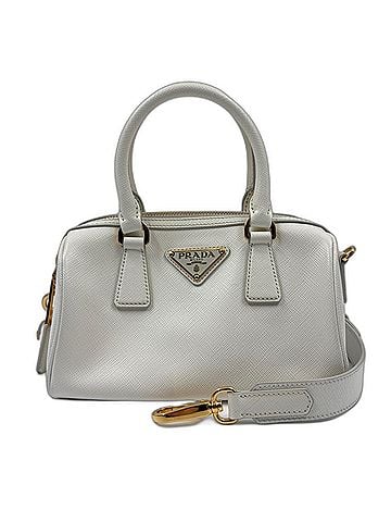 Prada PRADA Saffiano Handbag White (view 1)
