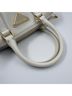 Prada 100% Leather White PRADA Saffiano Handbag White One size - photo 10