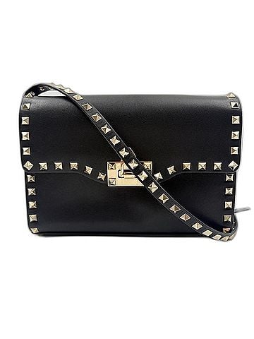 Valentino VALENTINO Rockstud Studded Shoulder Bag, Black (view 1)