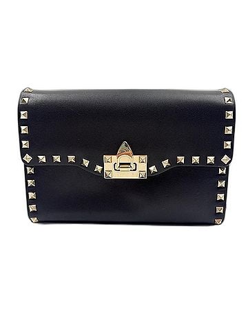 Valentino VALENTINO Rockstud Studded Shoulder Bag, Black (view 2)