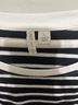 Cato Stripes Black White Short Sleeve Blouse Size L - photo 3