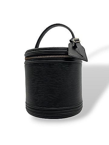 Louis Vuitton LOUIS VUITTON Cannes Epi Vanity Bag Handbag Cosmetic Pouch Leather Noir Black Gold Hardware Women's B (view 1)