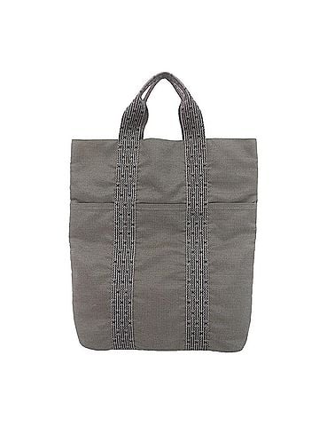 Hermès Hermes tote bag, Herline Cabas, nylon, gray, for men and women. (view 1)