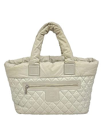 Chanel Chanel Coco Cocoon Nylon Tote Bag, Gray, Women's (view 1)