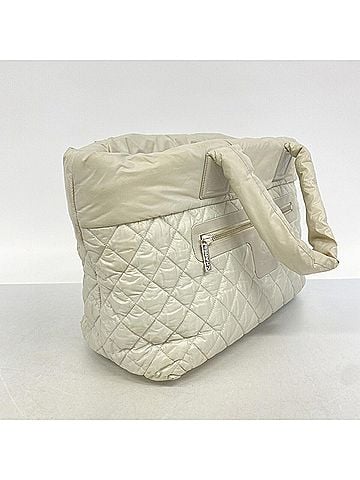 Chanel Chanel Coco Cocoon Nylon Tote Bag, Gray, Women's (view 2)