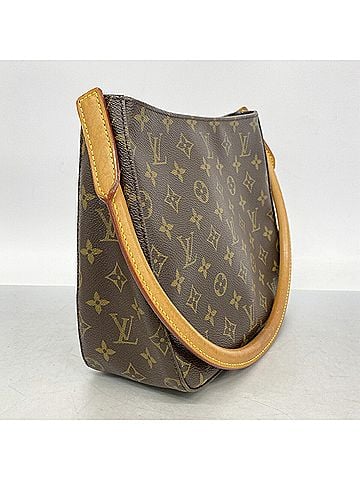 Louis Vuitton Louis Vuitton Monogram Looping MM Shoulder Bag M51146 Brown Women's (view 2)