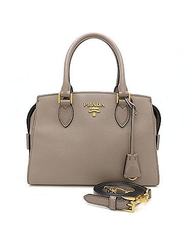 Prada PRADA 1BA164 Shoulder Bag Handbag Saffiano Leather Greige Women's 353500 (view 1)