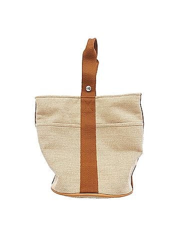 Hermès Hermes Saxo MM Canvas Handbag, Brown, Women's (view 1)