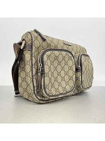 Gucci Gucci GG Supreme Shoulder Bag 246881 Brown Champagne Men's P3424079 (view 2)