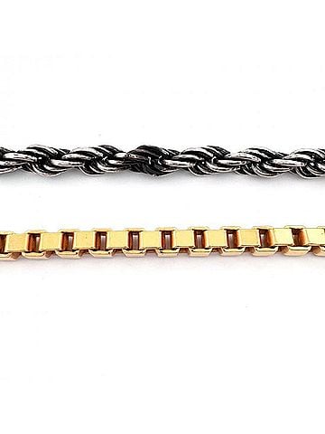 Versace Versace necklace, La Vacanza Greca motif logo metal. (view 2)