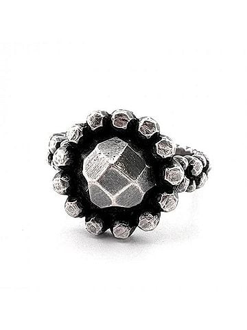 Bottega Veneta Bottega Veneta ring, SV925, flower motif, size #15, silver. (view 1)