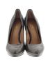 Coach 100% Leather Metallic Silver Coach Heels Size 8 - photo 2