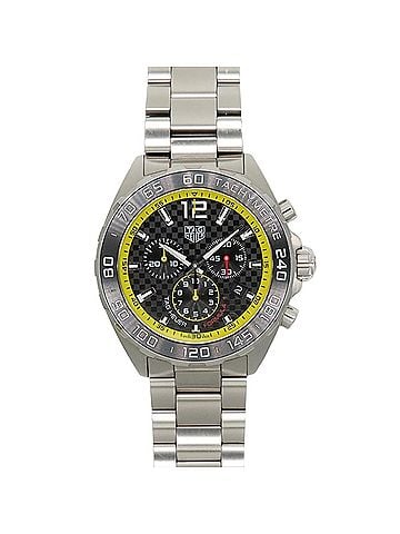 TAG Heuer TAG Heuer Formula 1 CAZ101AC.BA0842 Stainless Steel Ceramic Silver Yellow Dial Black Chronograph Men's Watch (view 1)