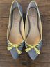 Sole Society Stripes Black Yellow Flats Size 9 - photo 3