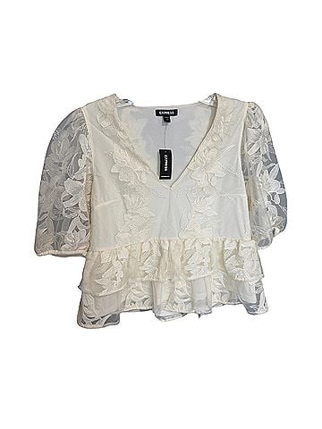 Express Express Short Sleeve Blouse (view 2)