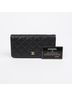 Chanel 100% Leather Black Timeless Classic Flap Long Wallet One size - photo 1