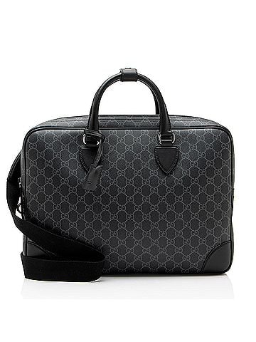 Gucci Gucci GG Supreme Emblem Briefcase (view 1)